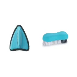 Sparkmate by Crystal Floor & Tile and Easy Cloth Brush Pack of 2