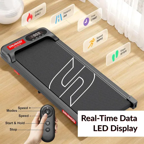 Image of Sparnod STH-3004N 2 in 1 Walking Pad Treadmill