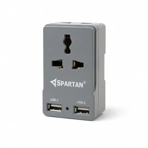 Image of Spartan 3 Pin All Multiplug Charger Travel Adapter 10A Power Sockets 