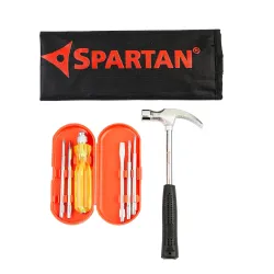Spartan 5-in-1 Screwdriver and Claw Hammer Tool Kit