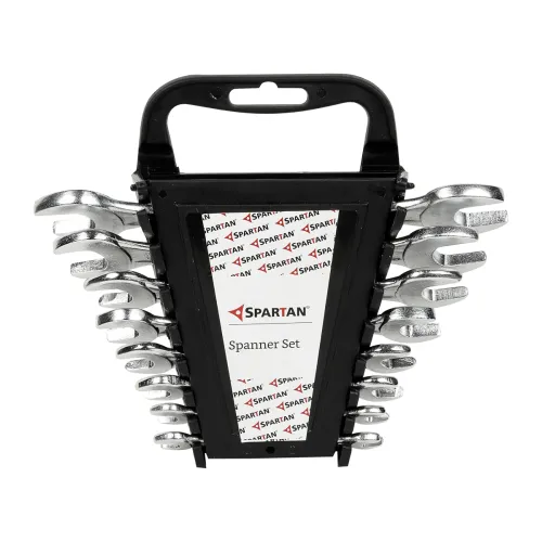Image of SPARTAN 8 Pcs Carbon Steel Open Jaw Spanner Set