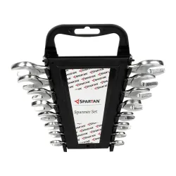 SPARTAN 8 Pcs Carbon Steel Open Jaw Spanner Set