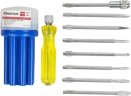 Image of Spartan BS-02 8-Pieces Kit (Multicolour) Combination Screwdriver Set (Pack of 1)