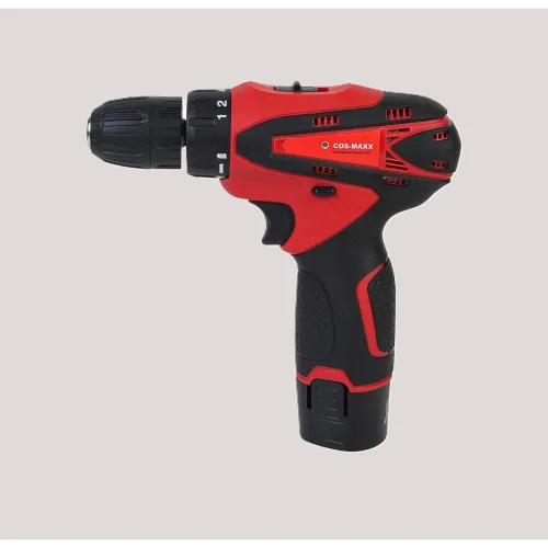 Image of Spartan by Cos-Maxx Cordless Drill Kit, Double 12v 2.0ah Lithium-Ion