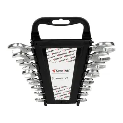 SPARTAN Carbon Steel Open Jaw Spanner Set / Wrench Set / Tool Kit Multipurpose Home Use and Professional Spanners Corros