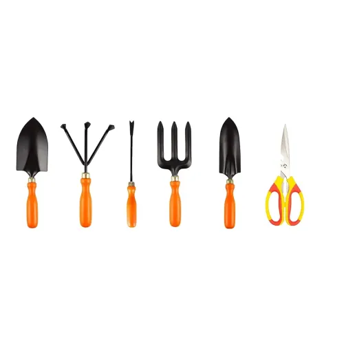 Image of Spartan Spectacular Gardening Tools Set of 5 with Heavy Gardening Scissor (Set Kit of 6 Tools), Multicolour, SPTH-PK-5