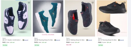 Image of Sparx Men’s Shoes starting @ ₹451