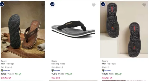 Image of Sparx Men’s Slippers & Flip Flops at minimum 70% Discount
