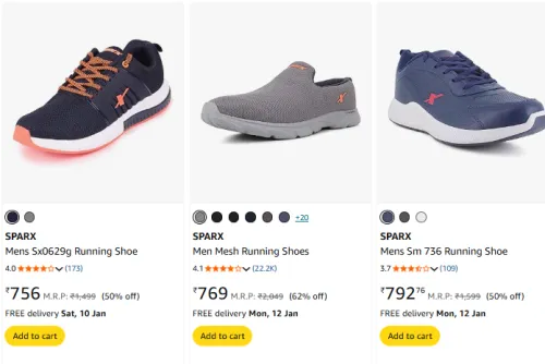 Image of Sparx Men's Shoes Upto 62% Discount