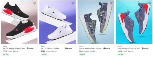 Image of Sparx Men’s Sports Shoes at minimum 50% Discount