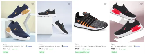 Image of Sparx Men’s Sports Shoes at minimum 50% Discount