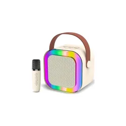 Latest S669 10W Bluetooth Speaker with Wireless Karaoke Mic, 5 Hours Playtime, Multicolor 