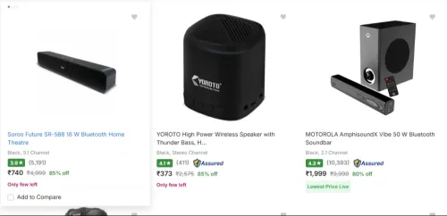 Image of Speakers upto 85% oFF