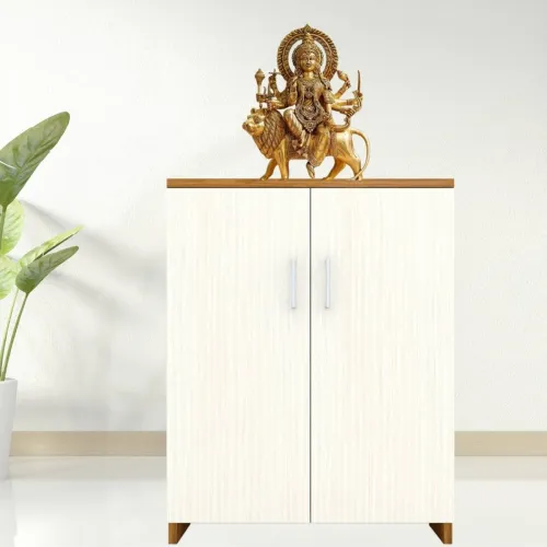 Image of Speciality Panels Termite-Resistant Wooden Pooja Cabinet