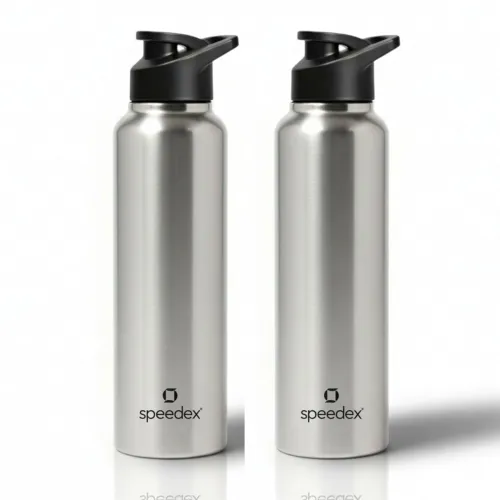 Image of Speedex Stainless Steel Water Bottle 1 Litre Set of 2