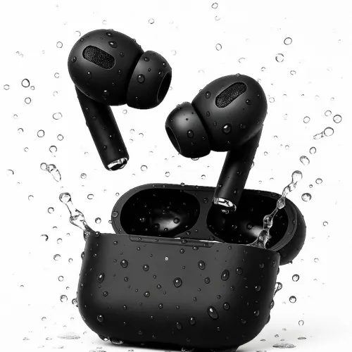 Image of spellcell Latest Black Earbuds 