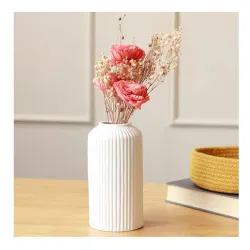 SPHINX Ribbed Pipe Ceramic Vase