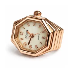 Spiffy Rose Gold Ring Watch for Man Ring Watch for Woman, Fashion Watch Ring