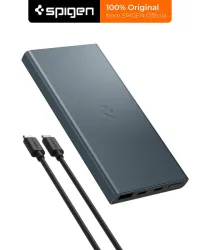 Spigen 10000 mAh 22.5 W Power Bank (Navy Blue, Lithium Polymer, Fast Charging for Mobile)