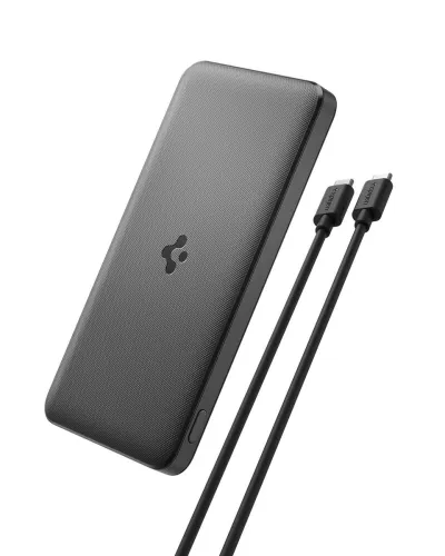 Image of Spigen 10000 mAh 22.5 W Power Bank (Black, Lithium Polymer, Fast Charging for Mobile)