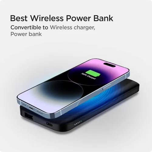 Image of Spigen 2 in1 10000 mAh Wireless Charging Power Bank with USB-A |