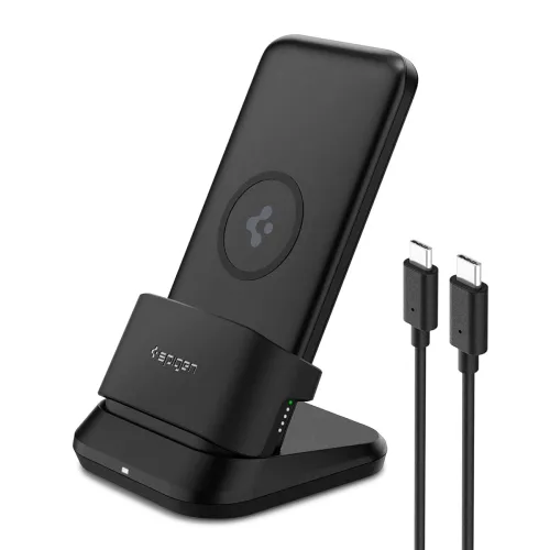 Image of Spigen 3-in-1 10000mAh Wireless Power Bank (Black)