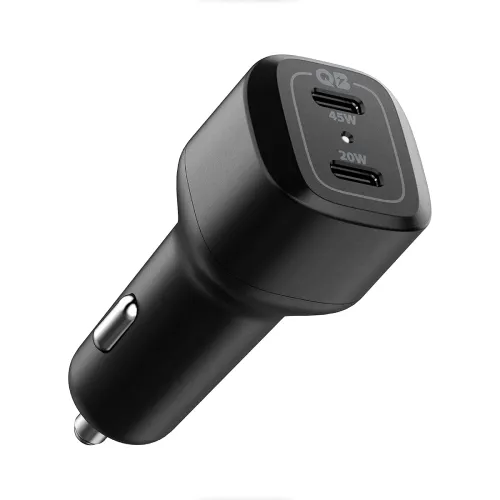 Image of Spigen 65W Fast Car Charger Adapter Dual USB-C for iPhone/Galaxy