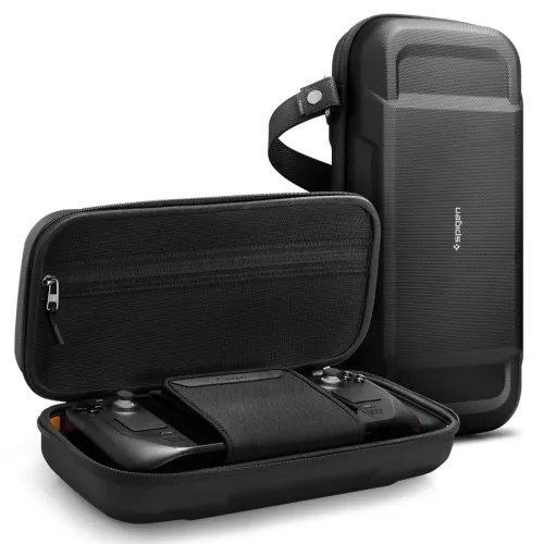 Image of Spigen Rugged Armor Pro for Steam Deck OLED (2023) / Steam Deck LCD (2022) Case with Pockets for Accessories and Origina