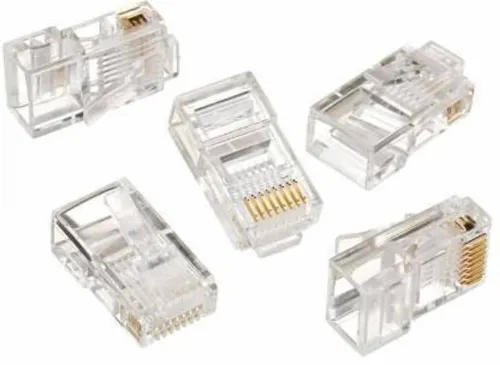 Image of Spincart Cat6 RJ45 Ethernet Cable Connectors (Pack of 50)