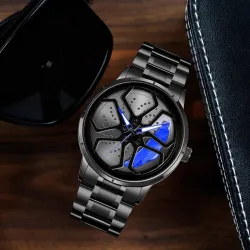 Spinner  Car wheel watch For Men