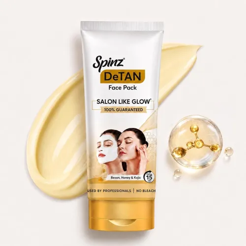Image of Spinz DeTan Face Pack|Besan Honey & Kojic Acid|100g
