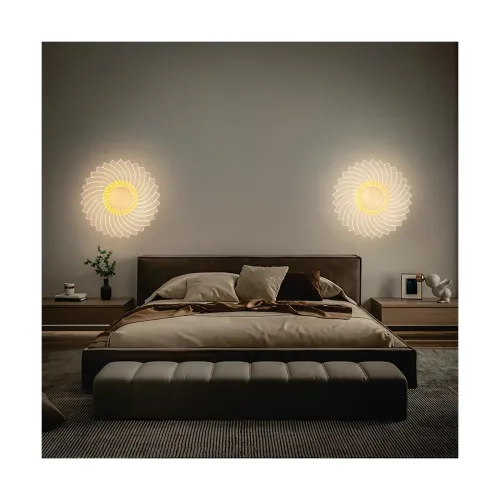 Image of Spiral Pattern 3-in-1 LED Wall Light Decorative Lamp