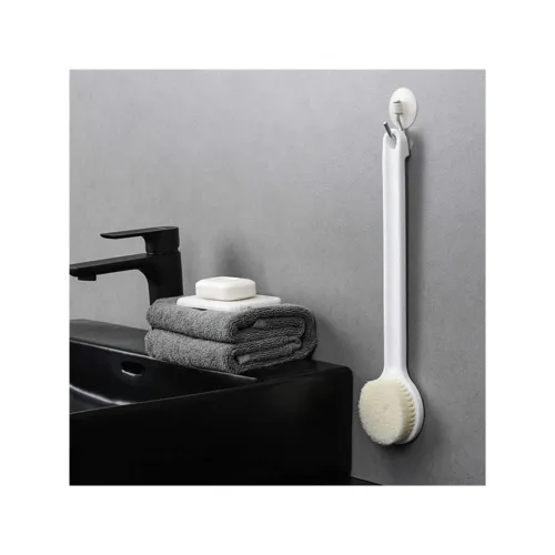 Image of SPITEN Silicone Bath Brush with Long Handle