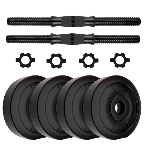 Image of SPORTO FITNESS ® PVC Dumbbell Set Home Gym KIT (1 kg x 4)