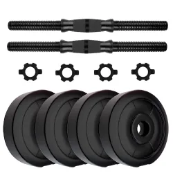 SPORTO FITNESS ® PVC Dumbbell Set Home Gym KIT (1 kg x 4)