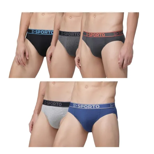 Image of Sporto Men's Cotton Brief (Pack of 3)