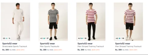 Image of Sports52 wear Tracksuits For Men at minimum 80% Discount