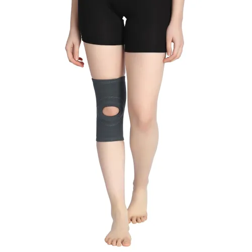 Image of Sports Knee Cap Support Brace Open Patella Design (L)