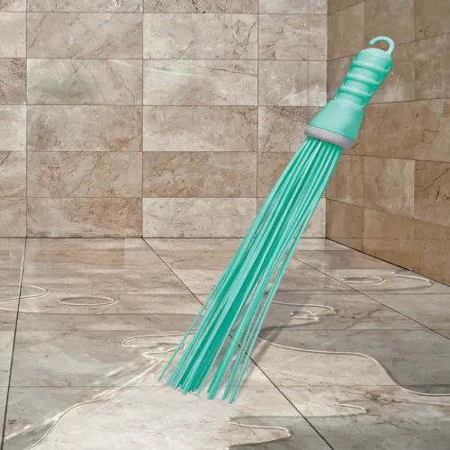 Image of SPOTZERO by MILTON Hard Bristle Floor Broom (Green)