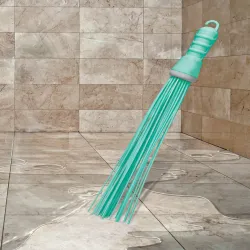 SPOTZERO by MILTON Hard Bristle Floor Broom (Green)
