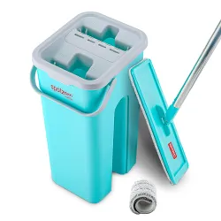Spotzero By Milton Mini Flat Mop and Bucket with Wringer Set