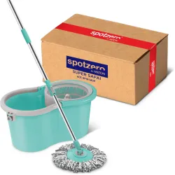 Spotzero by Milton Ace Spin Mop Set  (Green)