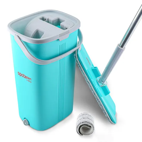 Image of Spotzero by Milton Stainless Steel Flat Mop with Bucket (5L)