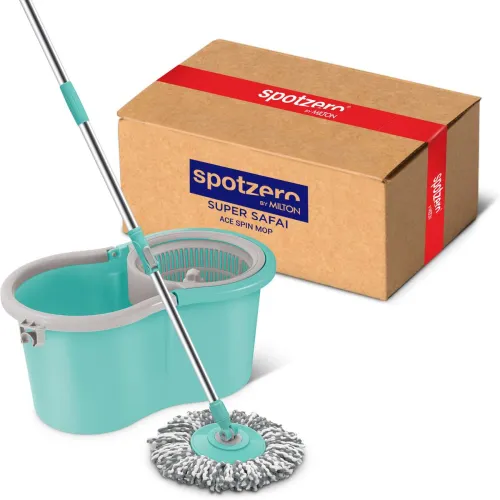 Image of Spotzero by Milton Ace Spin Mop Set (Green)