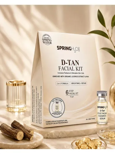 Image of Spring H2O 5-Step 2-in-1 D-TAN Facial Kit