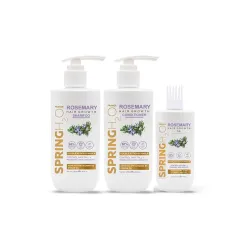 Spring H2O Rosemary Hair Growth Combo (Shampoo 250ml + Conditioner 250ml + Hair Oil 200ml) | Hair Fall Control Kit with 