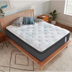 Springtek Eurotop Hybrid Latex Mattress Euro Top 8 Inches Pocket Spring Single Size Gadda 72x36 Inch