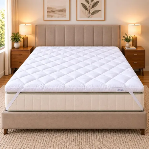 Image of Springtek Premium Luxe Micro Fibre Mattress Topper for Single Size Bed |
