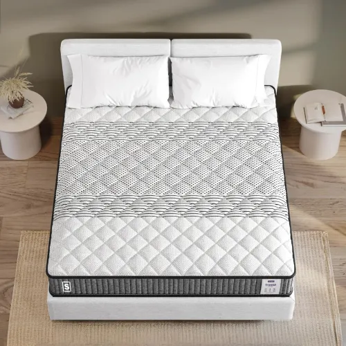 Image of Springwel Essential Reversible 4 Inch Medium Firm Quilted Mattress (75X30X4)