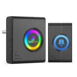 Wireless Doorbell for Home, 1000FT Long Range Door Bell without Wire for Office, IP55 Waterproof Cordless Remote Calling